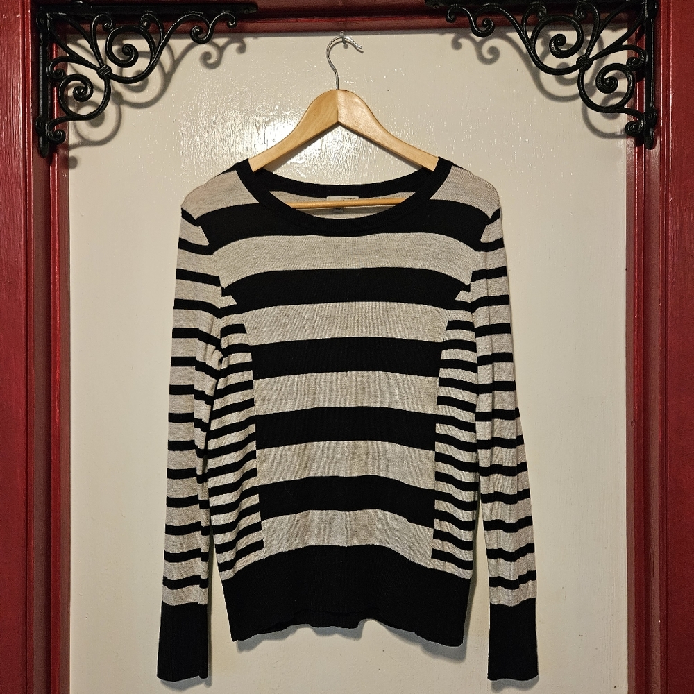 Halogen Cashmere Blend Stripe Sweater